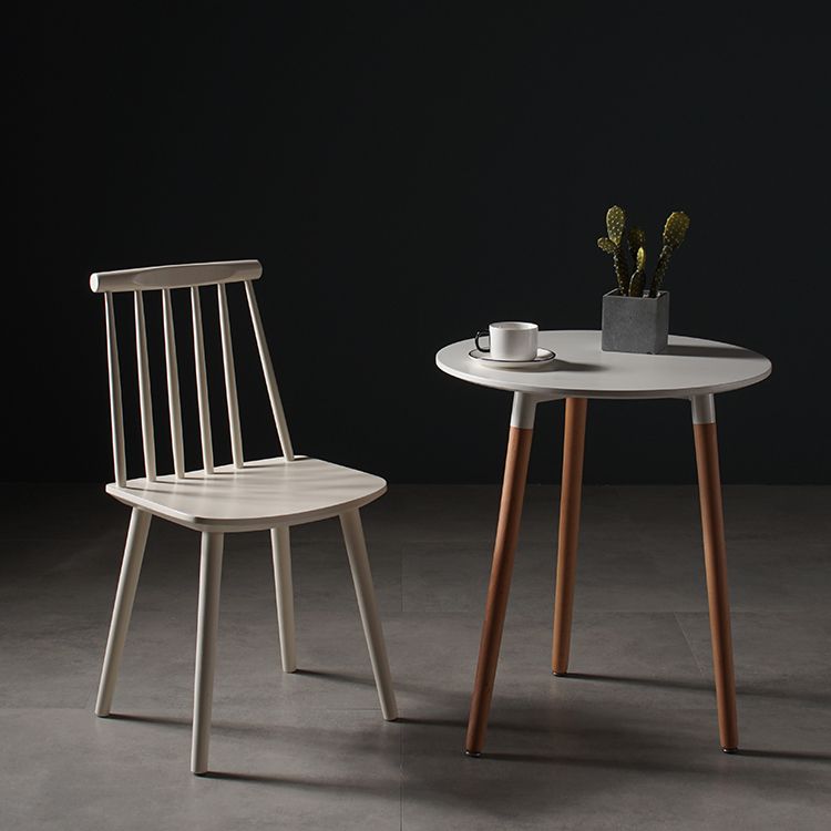 Contemporary Style Wooden Dining Room Chair Slat Back Side Chair for Kitchen