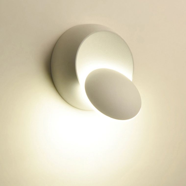 Round Shade Wall Sconce Modern Simple Style Resin 1 Light Sconces for Bedroom