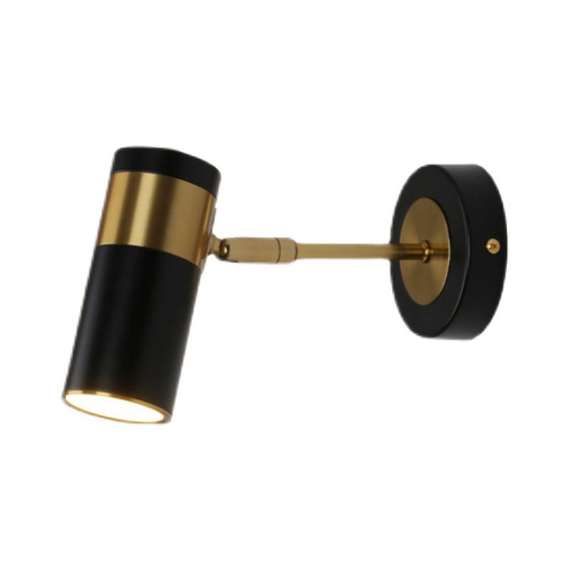 Metal Cylinder Wall Sconce Modern 1 Lights Wall Light for Bedroom