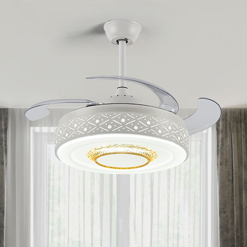 Trommelmetall Deckenlüfter Licht Moderne 42 -Zoll