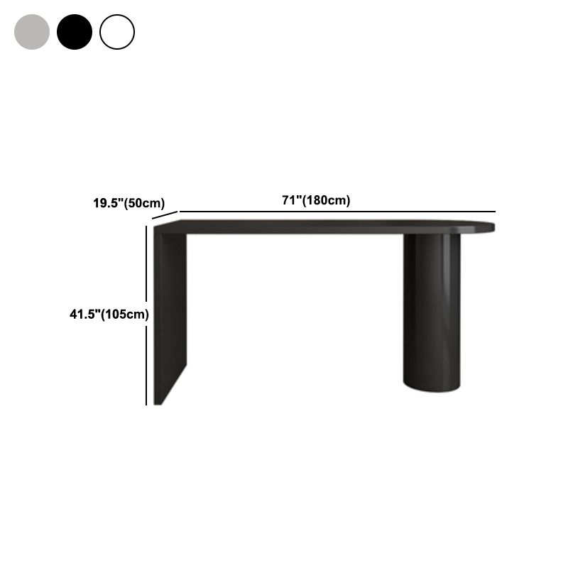 Modern Double Pedestal Bar Height Table Solid Wood Living Room Hall/Pub Table