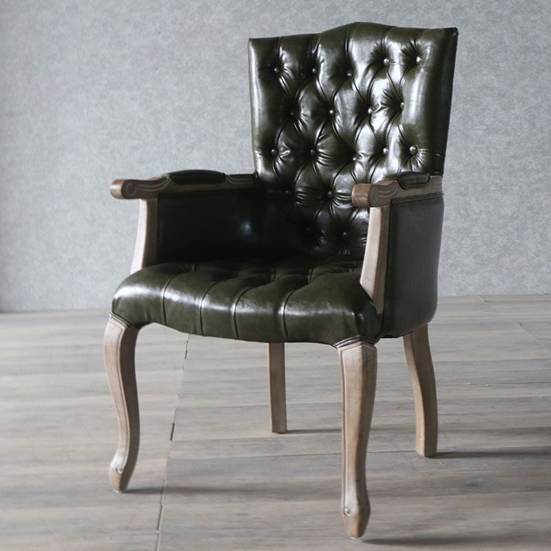 Chaise de salle à manger en bois Glam, fauteuil de salle à manger unique en tissu lin pour Restaurant