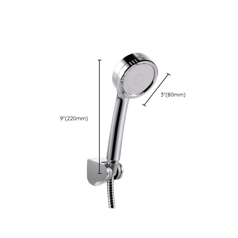 Modern Style Round Handheld Shower Bathroom Metal Wall Mounted Hand Shower