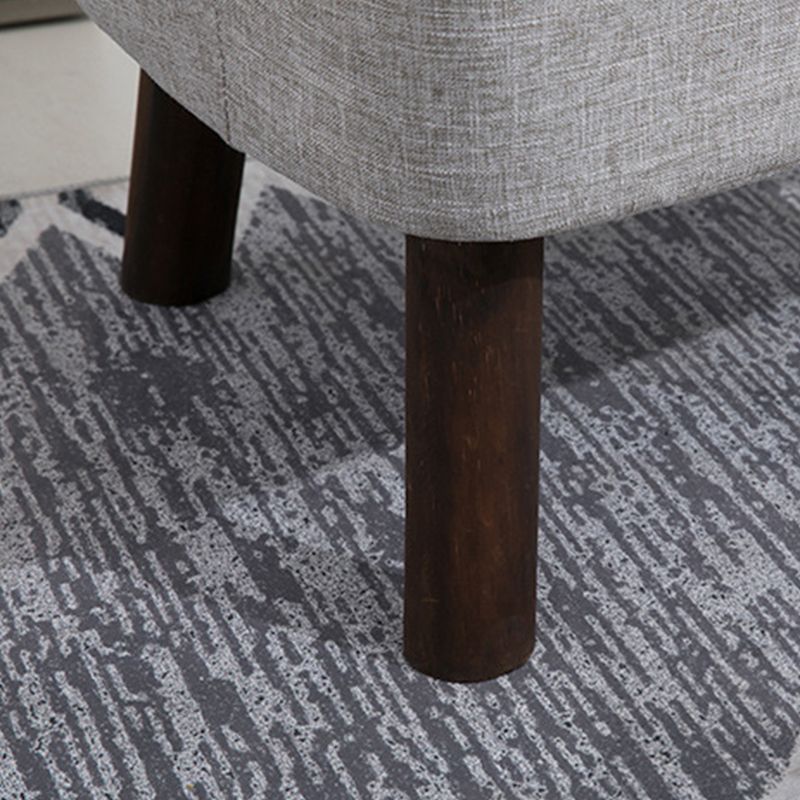 22.04"W*22.04"D Recessed Arms Chair with Basic Four Legs with Tight Back