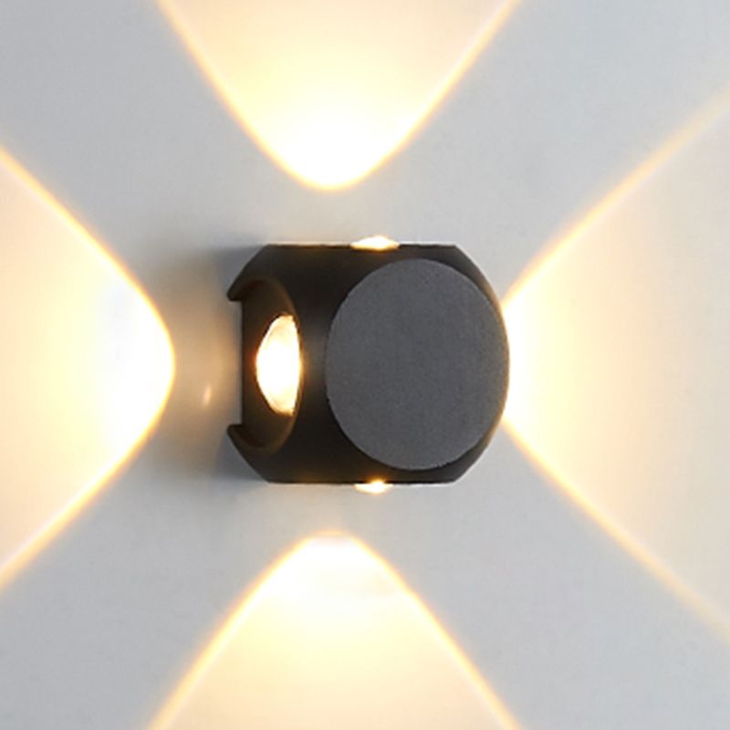 Multi Lights Metal Wall Light Modern Style Round Shape Wall Mount Light Fixture