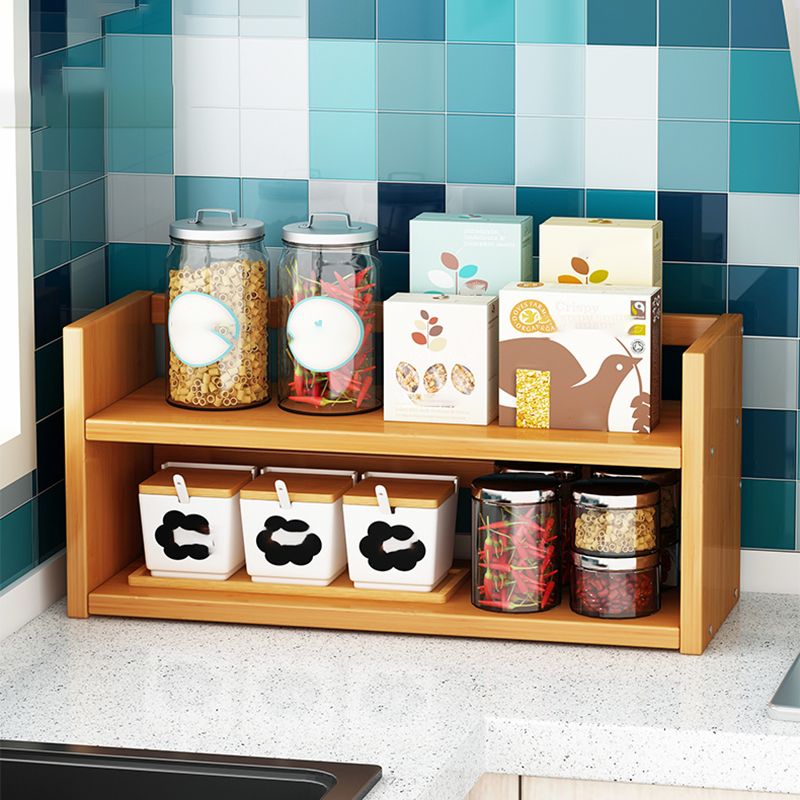 Bamboo Vertical Bookshelf Contemporary Open Back Bookcase with Shelves