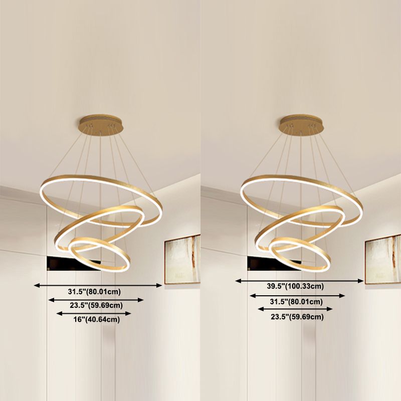 Noordse moderne minimalisme lichte luxe stijl led hanger kroonluchter licht voor eetkamer woonkamer