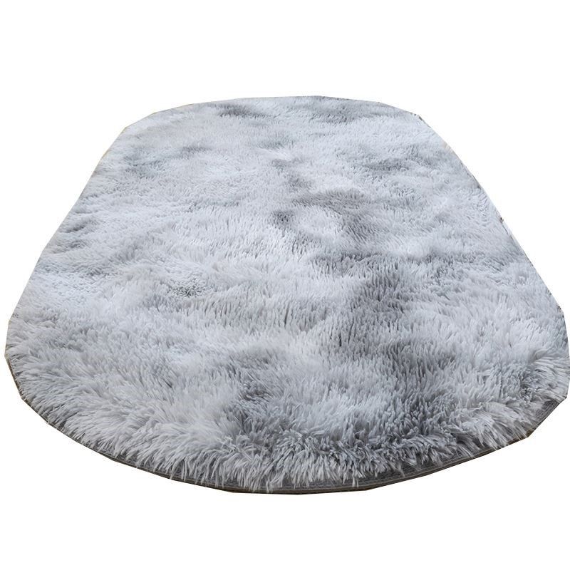 Tapis de couleur en polyester en peluche élégant tapis de soins faciles pour le salon