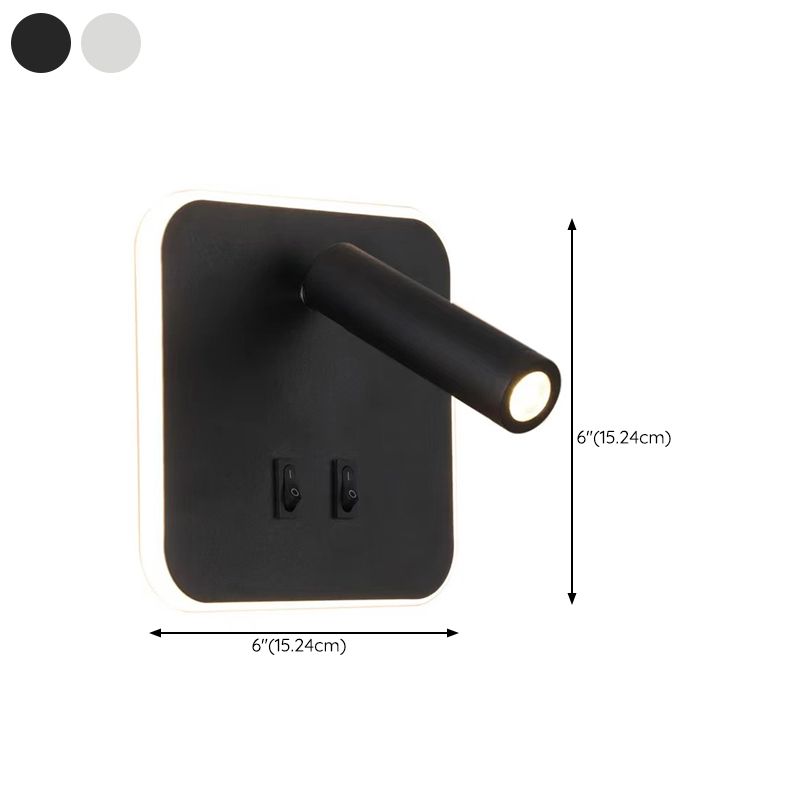 Modern Style Wall Lamp Metal 2 Lights Sconce Light for Bedroom