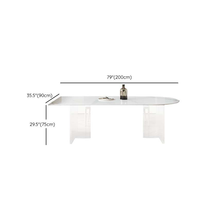Modern Style Dining Sintered Stone Table Dining Plastic Table for Home Use