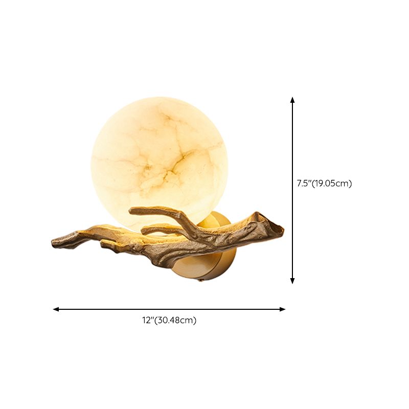 Glass Wall Light Sconces Modern 1-Light Shape Wall Light Fixtures for Bedroom