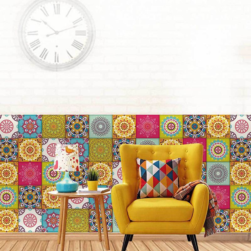 Mandala Wallpaper Border Peel and Paste Boho Girls Room Wall Decor, 16.5' L x 8" W