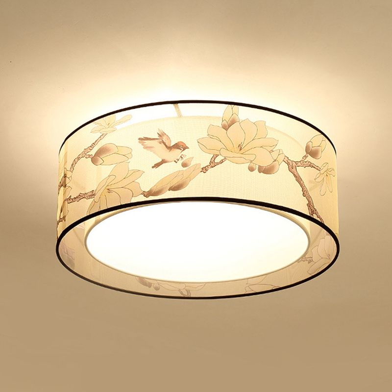 Stof vierkante inbouwverlichting moderne stijl beige inbouw plafondlamp