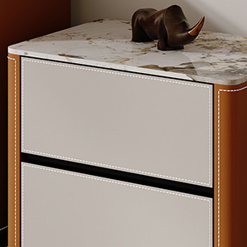 15.6-inch Width Glam Dresser Stone Storage Chest with 2/3/4 Drawers
