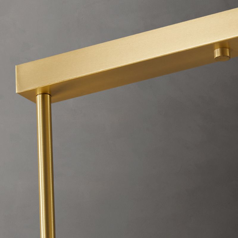 Modern Simple Dining Chandelier Light Round Glass Shade Ceiling Pendant Light