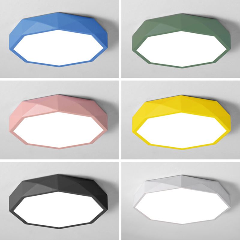 Plafonnier encastré à facettes Plafonnier moderniste en acrylique pour salon