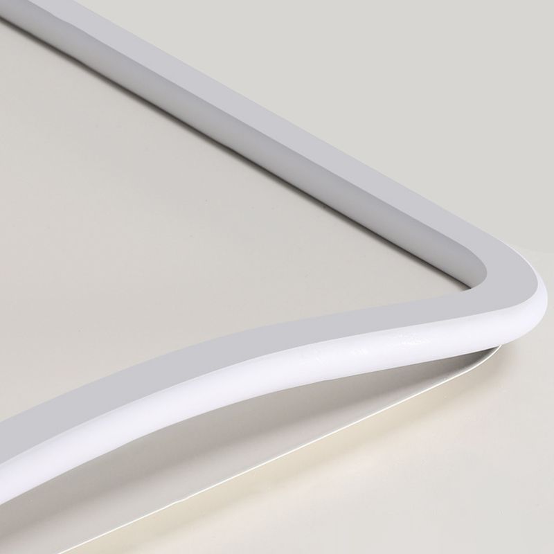 Contemporary Ceiling Light White LED Flush Mount Lighting for Home