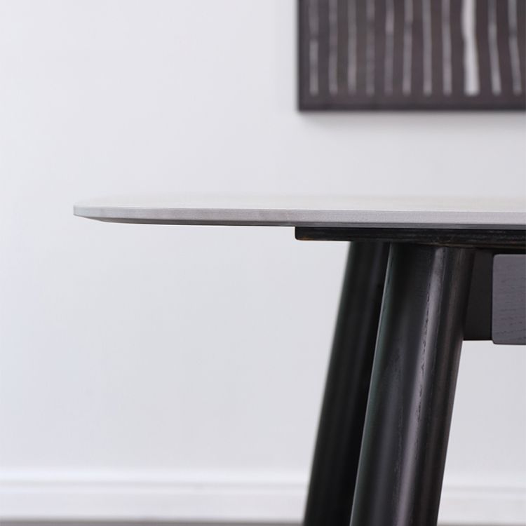 Modern Dining Set 1/4/5 Pcs Solid Wood Frame Dining Table and Chairs