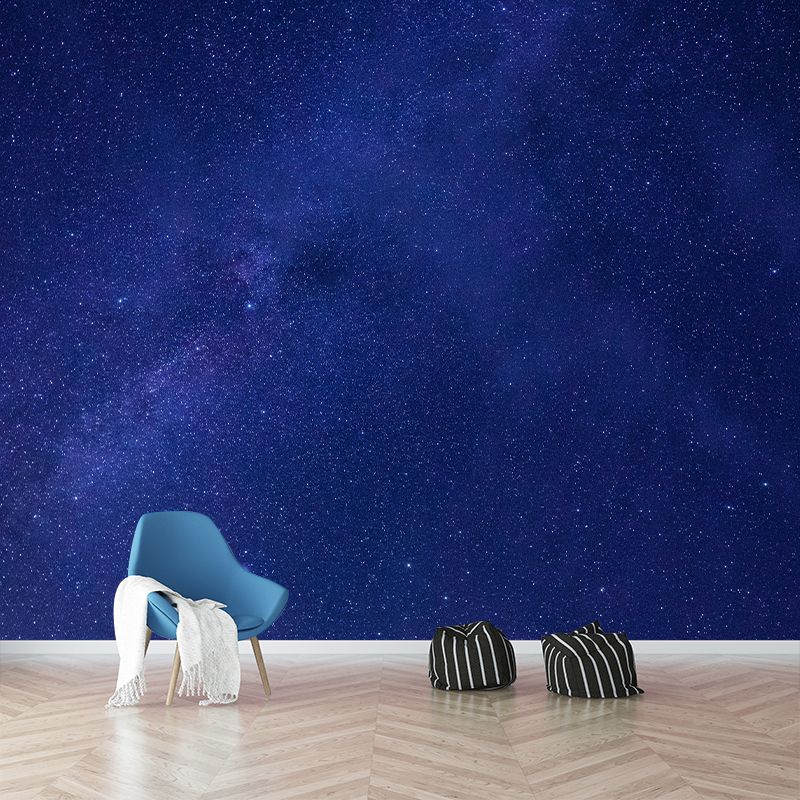 Starry Sky Mural Wallpaper for Dining Room Universe Wall Art, Moisture Resistant