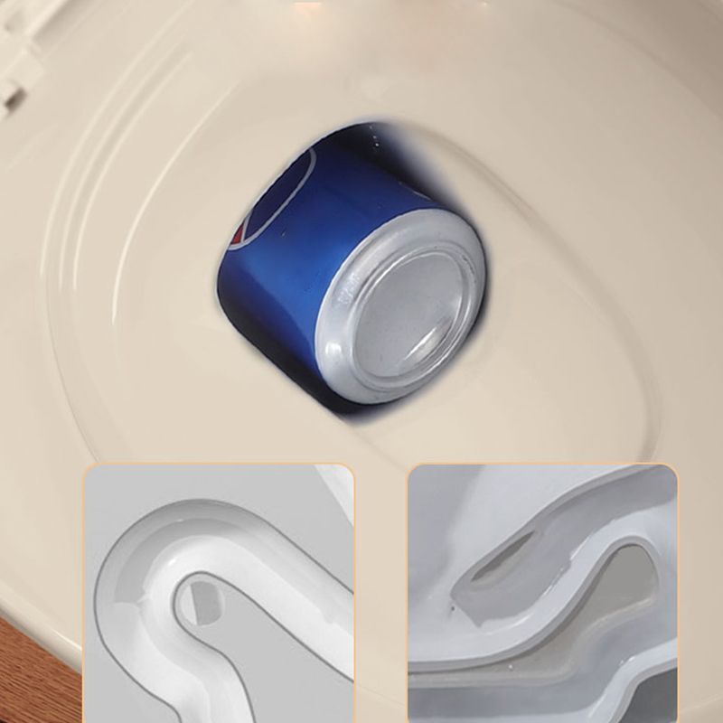 Contemporary Flush Toilet Floor Mounted Siphon Jet Toilet Bowl