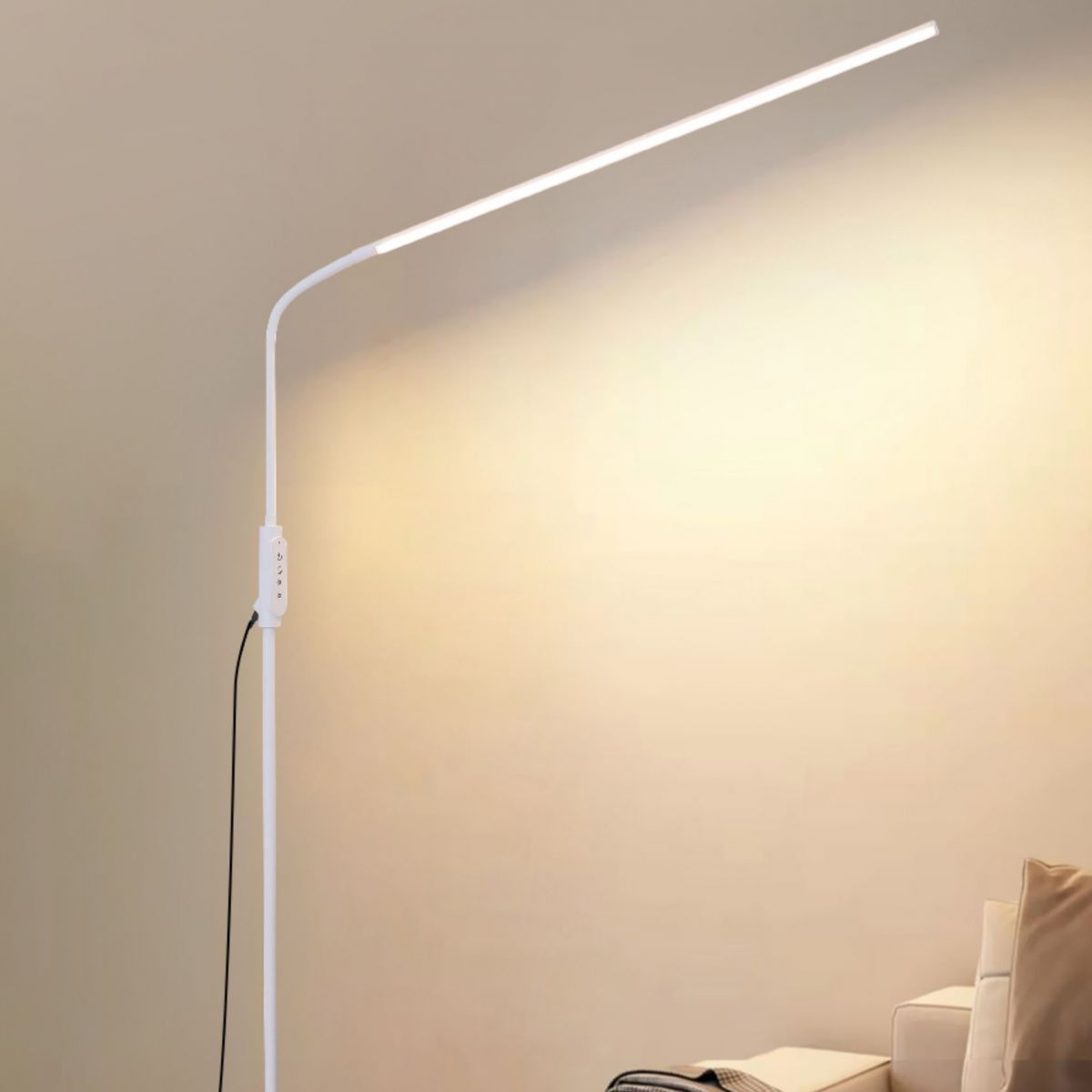Slim Line Floor Light Fixtures Modern Style Metal 1 Light Floor Light