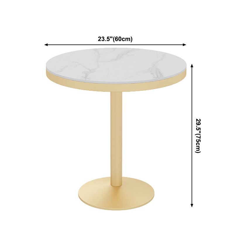 Traditional Luxury Style Dining Table White Sintered Stone Table for Dining Room