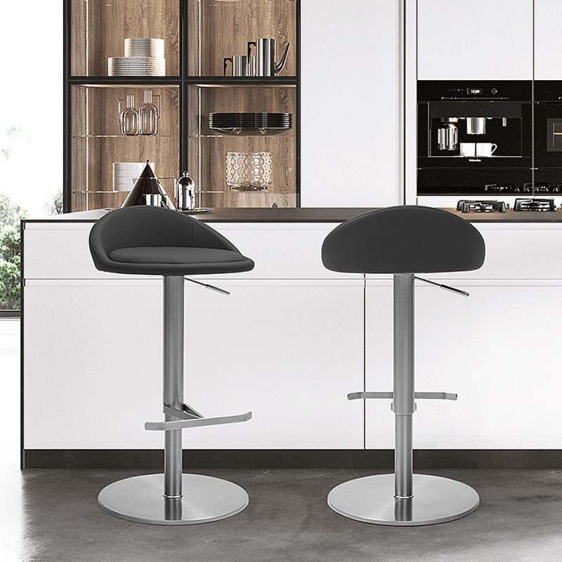 Modern Bar Stool Leather Adjustable Height Counter Stool for Bristol