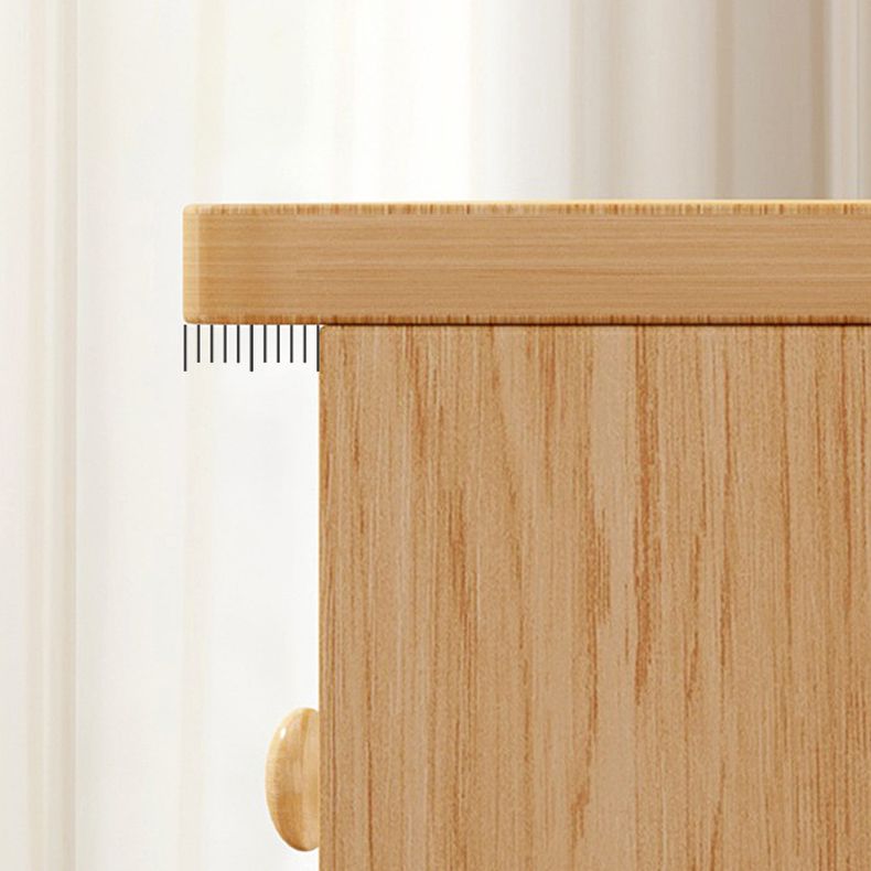 5 - Drawer 35.4" Tall Cabinet Modern 2 - Door Wooden Storage Cabinet