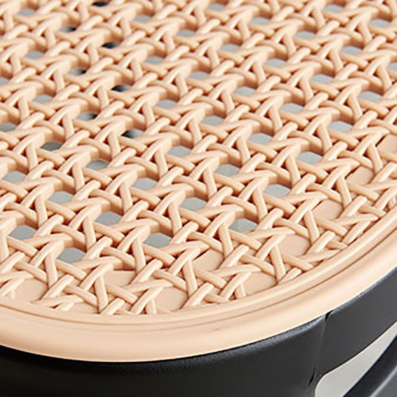 Contemporary Dining Side Chairs Matte Finish Plastic Open Back Chair