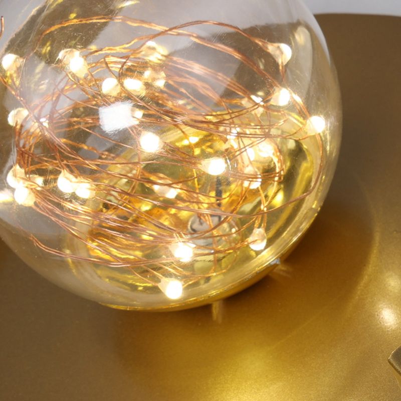 Metal Circle Ceiling Lighting Nordic Style LED Gold Close to Ceiling Lamp