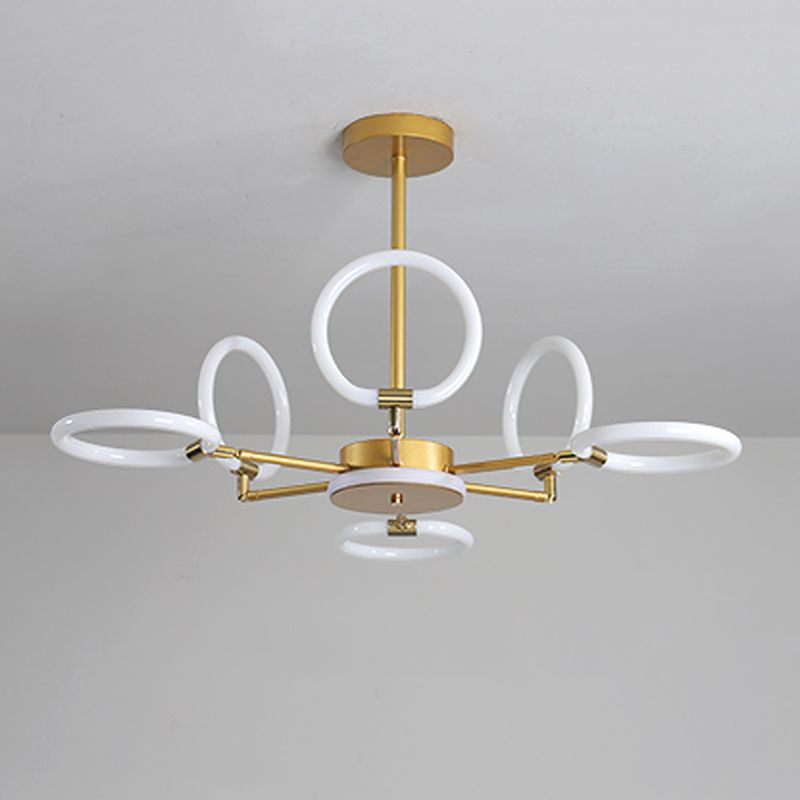 Contemporary Geometry Shape Pendant Chandeliers Metal Chandelier Lighting Fixtures