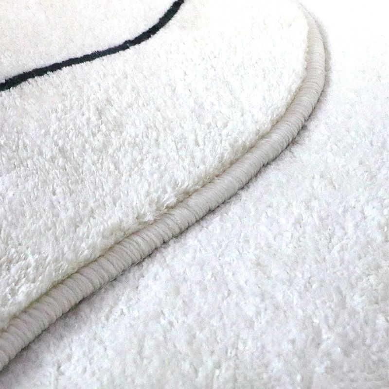 Contemporary Area Rug Leisure Novelty Shape Rug Washable Polyester Carpet for Home Decor