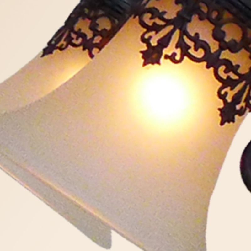 Industrial Bell Chandelier Lights Glass Chandelier Pendant Light for Living Room