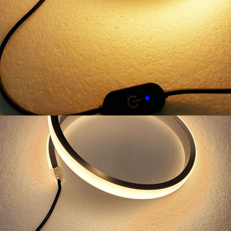 Lampada da notte a LED per camera da letto in metallo Semplicità creativa da comodino a forma di serpente