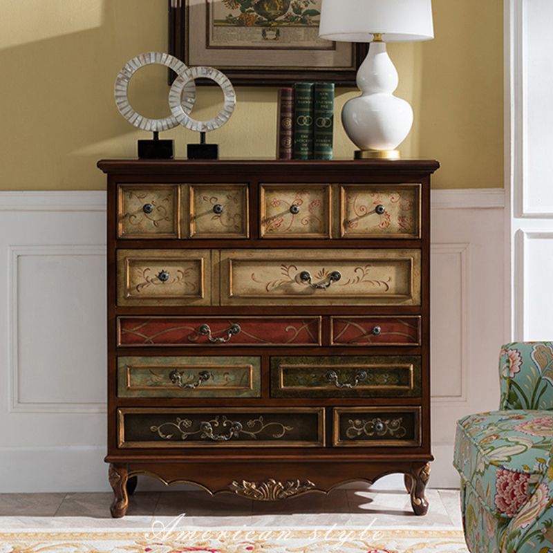 French Country Horizontal Storage Chest Drawers Included for Home