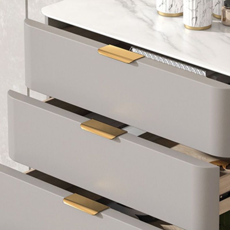 Glam Chest Engineered Wood Bedroom Storage Chest with Drawers