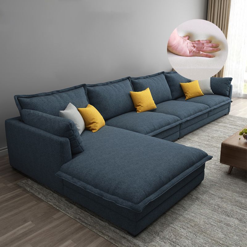 35.43 " H Cotton Blend Pillow Top Arm Sofa & Chaise for Living Room