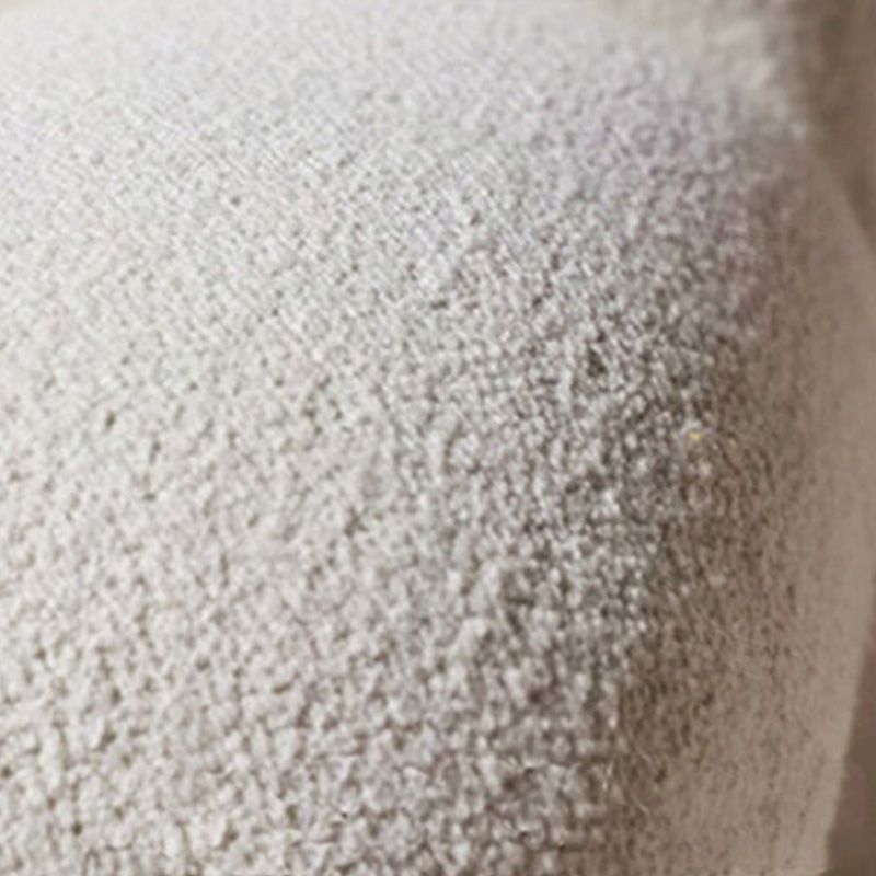 Scandinavian Tuxedo Arm Sofa with Chaise 27.56" H White Curved Sofa