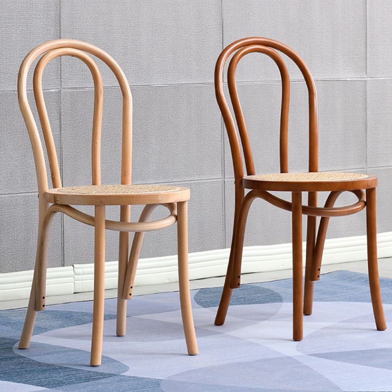 Industrial Kitchen Dining Chairs Solid Wood Windsor Back Side Chair