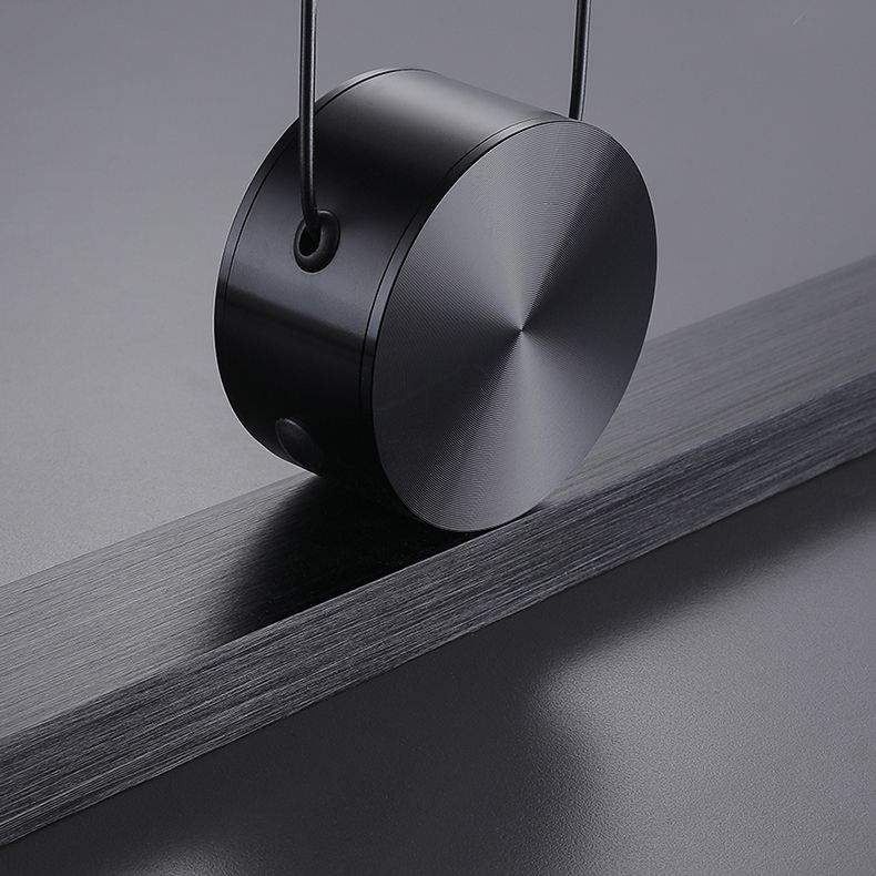 Black Island Hanging Light LED Island Light with Acrylic Shade for Dining Room