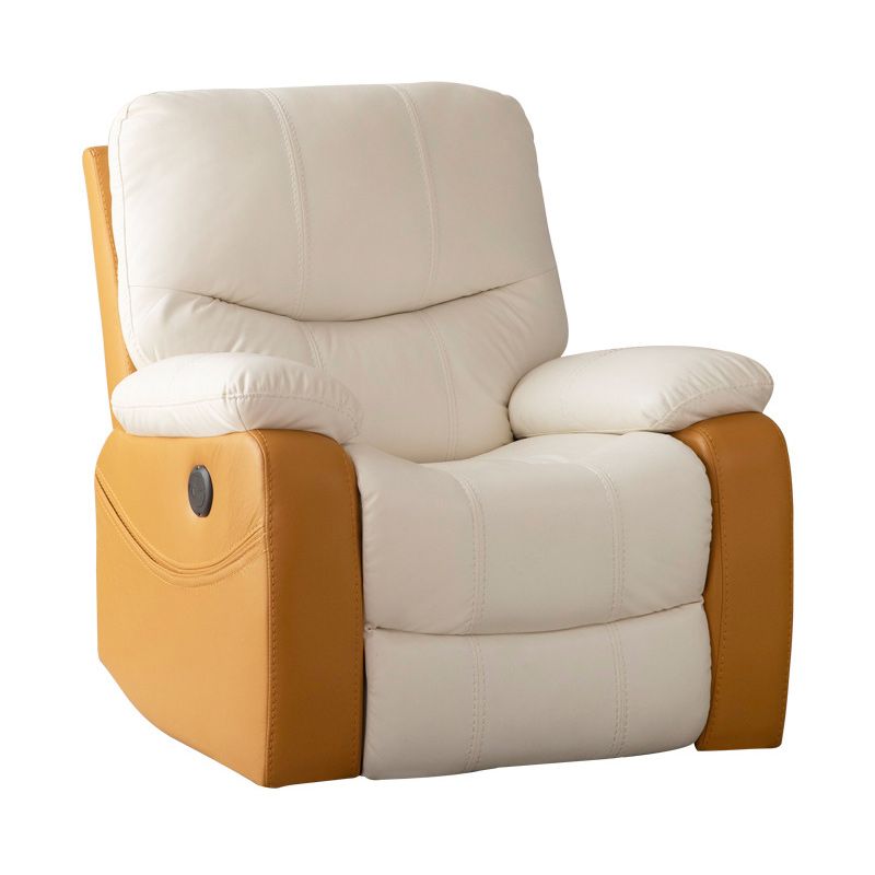 Contemporary Rocking Standard Recliner 35.4" Wide Solid Color Recliner Chair