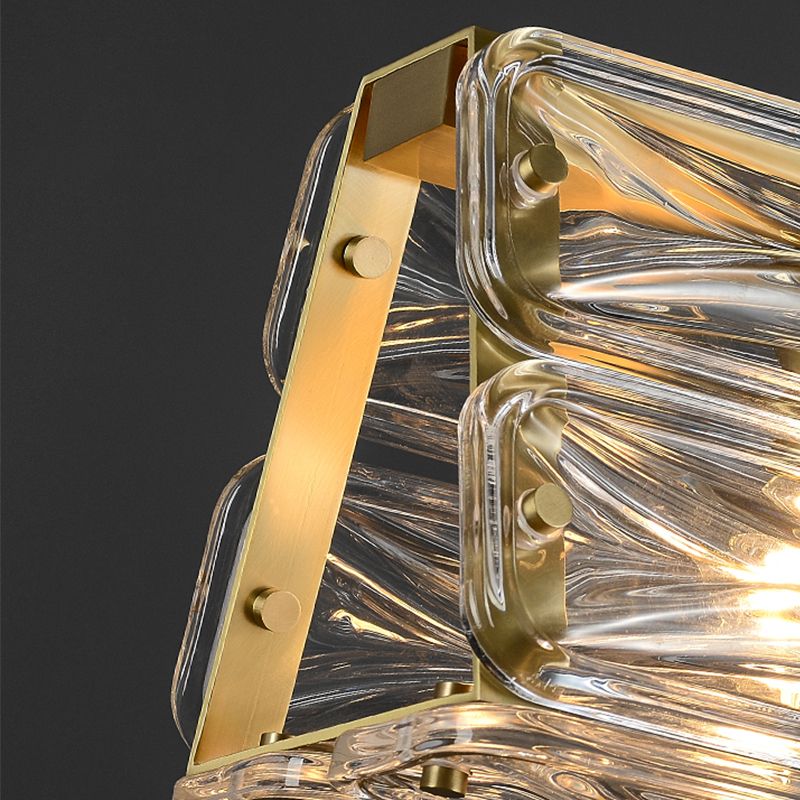 Modern Simple Geometric Island Pendant 4 Lights Island Light for Restaurant