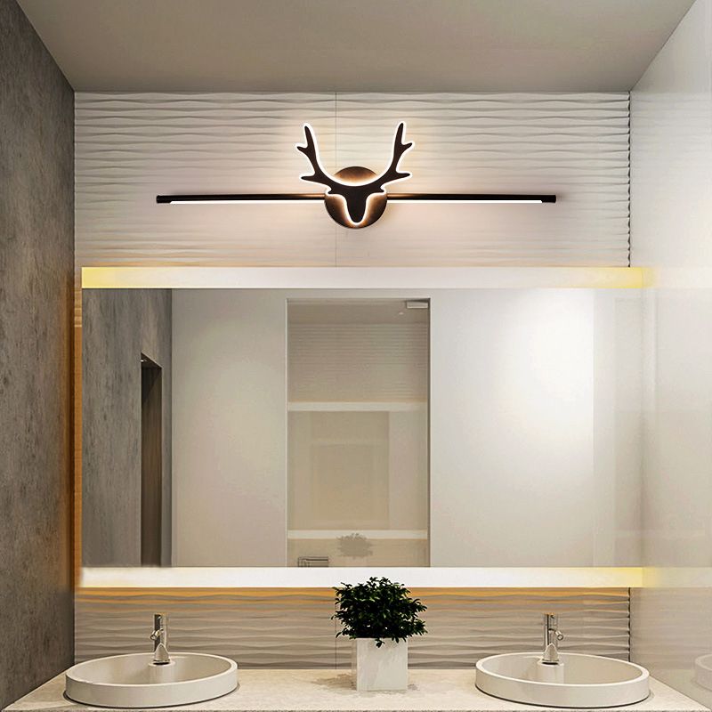 Antlers LED Mirror Front Light Modern Simple Vanity Light with Acrylic Shade for Bathroom