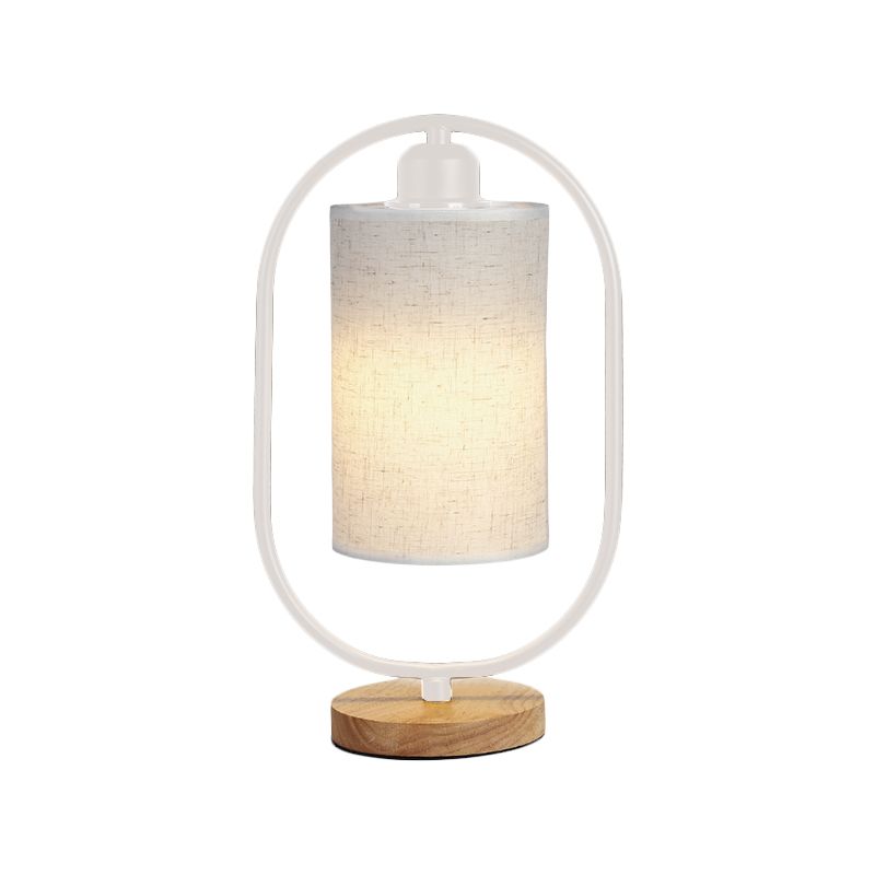 Colonna spina nell'illuminazione per comodini Fassuto moderno Manotte a 1 luci Light con cornice di ellisse nero/bianco e base in legno