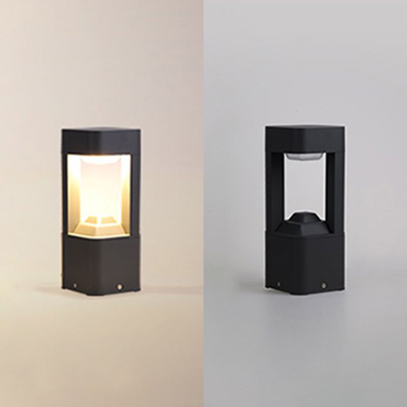 Contemporary Square Shape Outdoor Waterproof Light with Acrylic Shade