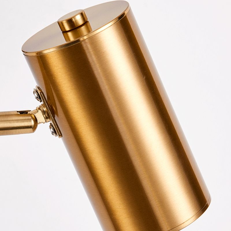 Half Cylinder Shade Swing Arm Wall Lighting Modern Style Metal 1 Light Sconce Lamp