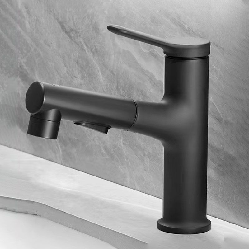 Modern Copper Sink Faucet Scratch Resistant Wide Spread Bathroom Faucet