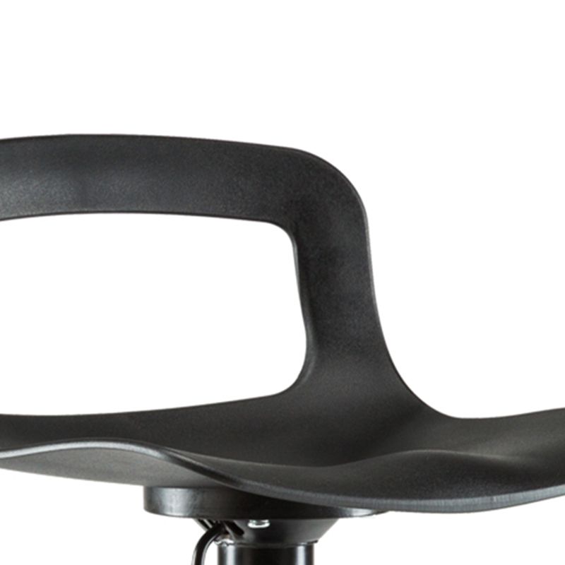 Modern Footrest Bar Stool Plastic Low Back Bucket Indoor Swivel Counter Stool