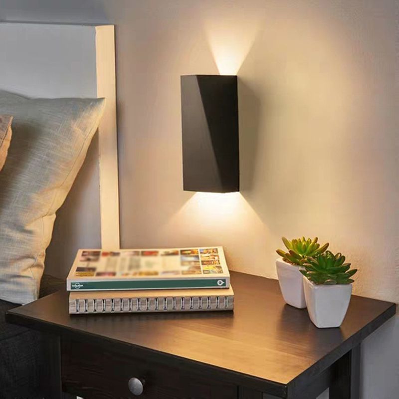 Modern Geometric Wall Mount Lighting Metallic Wall Mounted Lighting for Living Room