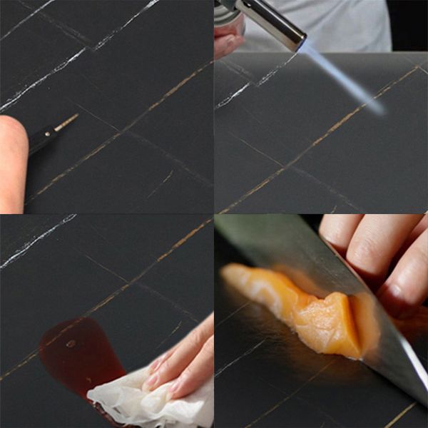 Trestle Base Bar Table Modern Rectangle Sintered Stone Bar Table